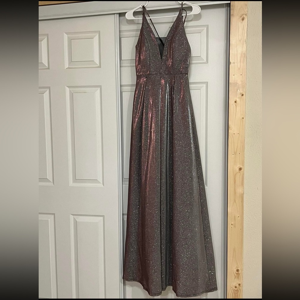 Crystal Doll Shimmering Black Dress